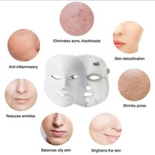 LED 7 Color Light Therapy Mask Facial Skin Care Mask Skin Rejuvenation Home Fac