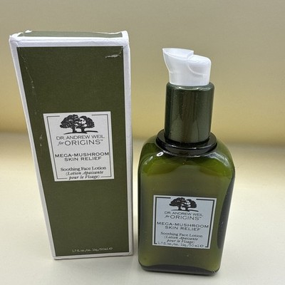 Origins Mega-Mushroom Skin Relief Soothing Face Lotion 1.7oz. (New in Box)