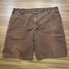 Vintage Carhartt Shorts Men 42 Brown Duck Canvas Carpenter Workwear Size 42