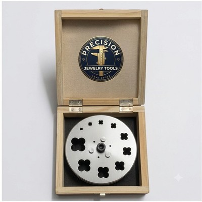 Precision Disc Cutter New 4 Petal Flower Shape| Set of 10 Punches|6mm to 31 mm|