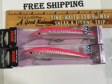 LOT OF 2 Rapala Husky Magnum HMAG-15 15cm 36g 1-1/4 OZ. HOT PINK UV COLOR NIPS