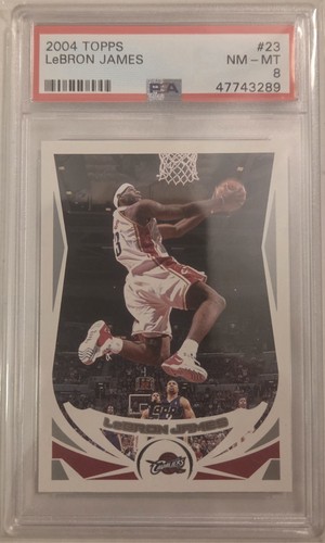 2004 TOPPS #23 LEBRON JAMES PSA 8
