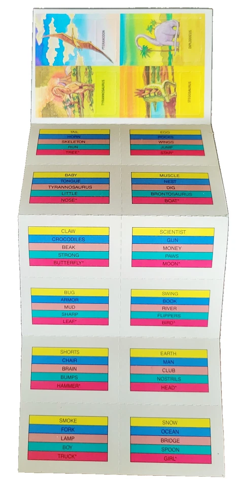 1989 Kraft Travel Sized Pictionary Special Dinosaur Adventure Edition - Image 4 of 4