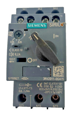 Siemens SIRIUS 3RV2011-0GA15 Motor Protection Circuit Breaker 0.63 1A