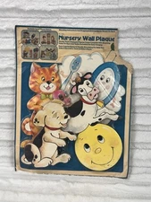 NOS Nursery Wall Plaques Nursery Needs Cat & The Fiddle No. 1200A RARE
