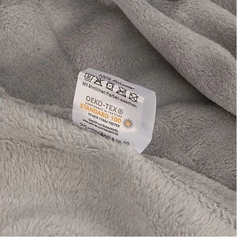 QVC CORAVELLE 1 Heimdecke uni Mikrofaser Flausch ca. 150x200cm grau. - Bild 4 von 4