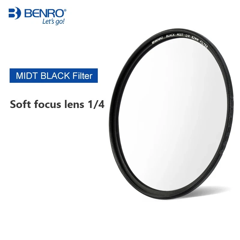 Benro 82mm Filter Black MIist 1/4 HD Glass Soft Focus ULCA Coating For Camera