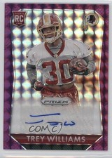 2015 Panini Prizm Rookie Signatures Violet Mosaic 50/50 Trey Williams Auto 0q0
