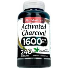 Activated Charcoal Vegan Capsules 1600mg 240 Absorbent Ultra high Absorption US.