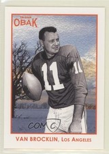 2011 TRI-STAR Obak Orange 2/10 Norm Van Brocklin #25 HOF 0c3