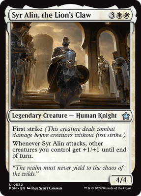 Syr Alin, the Lion's Claw [Foundations] Magic MTG