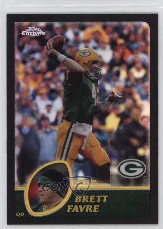 2003 Topps Chrome Black Refractor 448/599 Brett Favre #47 HOF 15nx