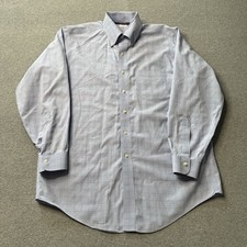 Brooks Brothers Shirt Mens 16 33 Blue The Original Polo Traditional Fit Preppy