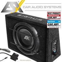 ESX SXB10A Flacher 650 Watt Aktiv Subwoofer 25Cm Auto Aktivsub Klein VerstäRker