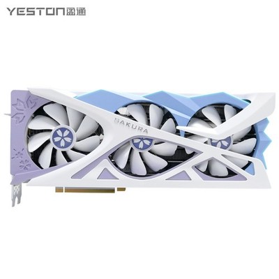NVIDIA YESTON RTX 4070 Ti SUPER Sakura 16GB 256 Bit GDDR6X HDMI PCIe 4.0 x16
