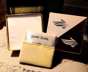 Desert Flower Dusting/Body Powder w/Puff, Unused, 7oz.