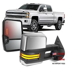 Rearview Mirrors Power Heated 2007-2014 Chevygmc Chrome - Running Light