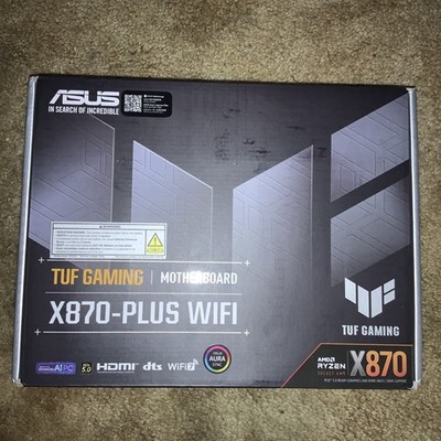 ASUS TUF GAMING X870-PLUS WIFI 7 AMD AM5 X870 ATX Motherboard DDR5 NEW SEALED