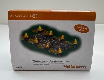 Dept. 56 Halloween Village Accessories 2007 Candy Corn Lawn Lights #800024