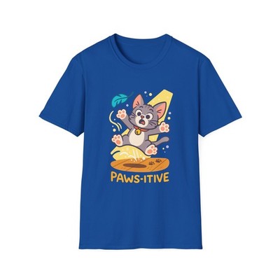 Unisex Softstyle T-Shirt Kitten Jumping Playful Cat Baby Animal