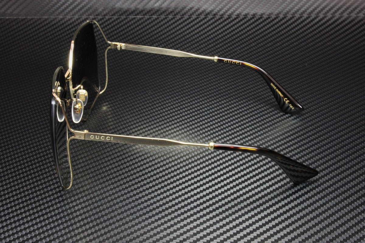 GUCCI サングラス　ゴールド　ベージュ　GG0817S Gucci™ GG0817S Square Sunglasses | EyeOns.com