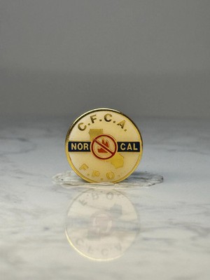 Vintage C.F.C.A Nor Cal EPO Pin: Gold Enamel - Fire Safety Accessory