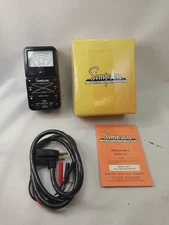 Vintage Simpson Model 390-2 Volt Amp Watt Meter Untested With Wires And Manual