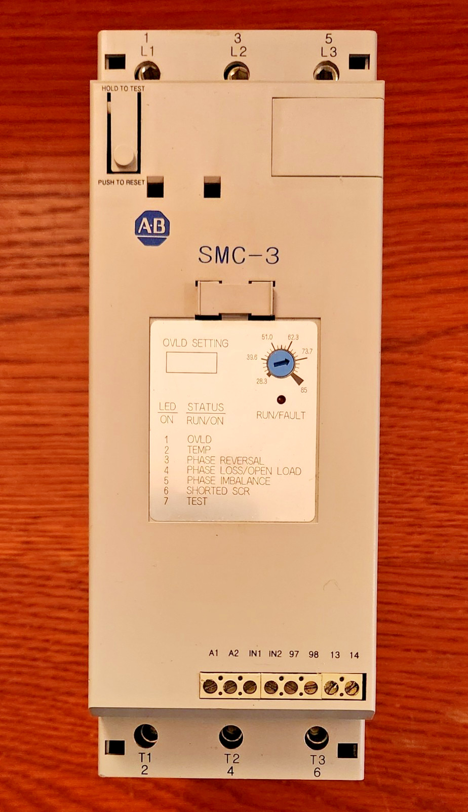 Allen Bradley 150-C85NBD /A SMC-3 Motor Controller/Soft Starter 3-Wire 85A