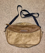 Petunia Pickle Bottom Tan Faux Leather Backpack Diaper Bag Leopard Lining