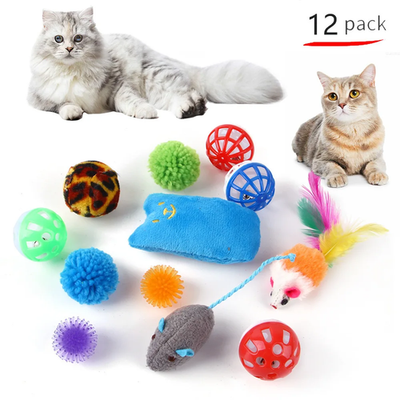#ad Dualpet Kitten Toys Variety Cat Toy Combination Set Cat Toy Funny Cat Stick Sisa $51.99