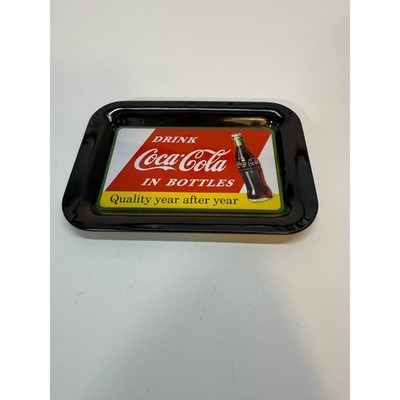 Coca-Cola Metal Change Tray 2003 Issued 1954 Artwork Drink Coke In Bottles 6x4.5