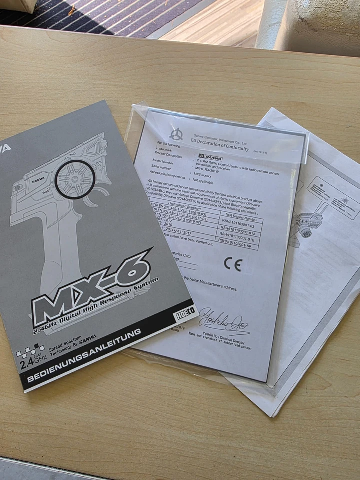 Sanwa MX-6 DRY 3-CH Fernsteuerung 2,4GHz+RX-391W Empfänger Wasserdicht/NEUWERTIG - Bild 2 von 4
