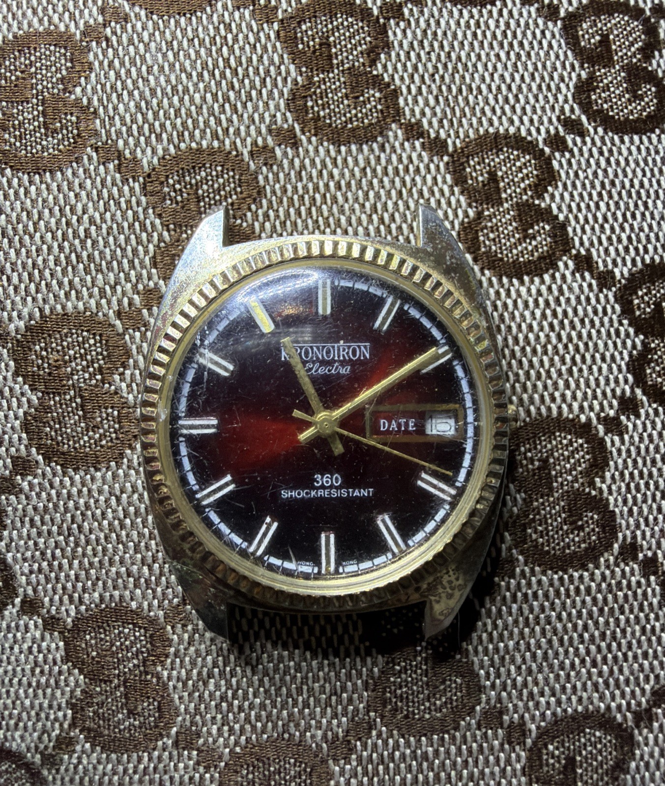 KRONOTRON Electra Gold Tone Date Oyster