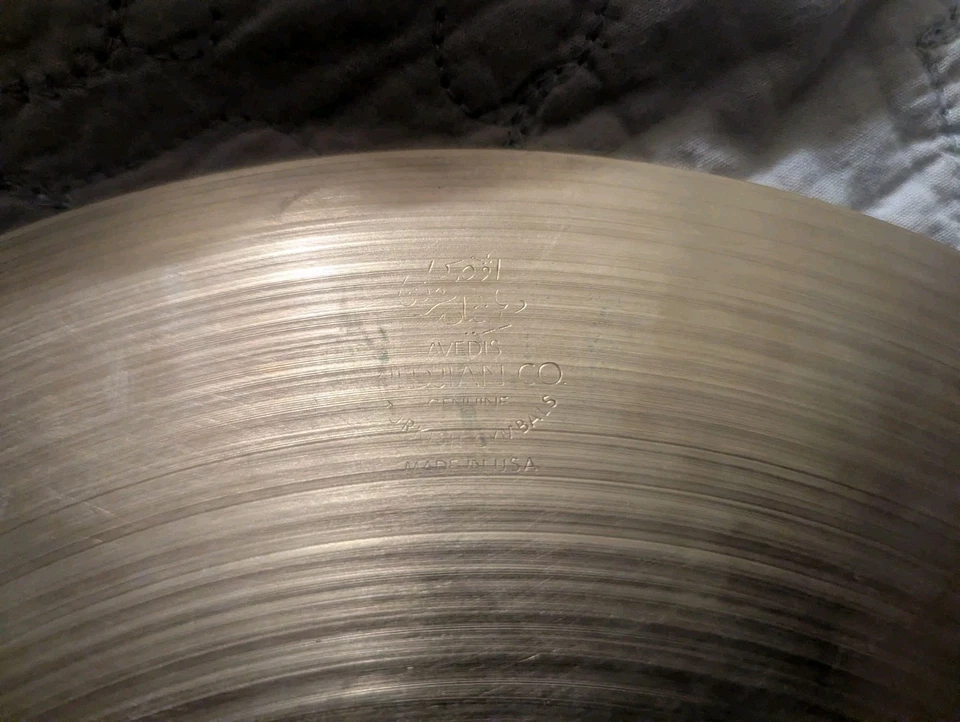 Parte inferior de sombrero alto Zildjian Avedis 14 de colección en buen estado (¿sonido maestro?) Foto 4 de 4