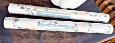 2 Double Rolls Sunworthy Art Deco Style Ivey Lattice Wallpaper VINTAGE