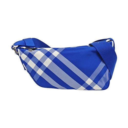 BURBERRY Crossbody bags Cloth Blue Free Shipping | Duties Paid