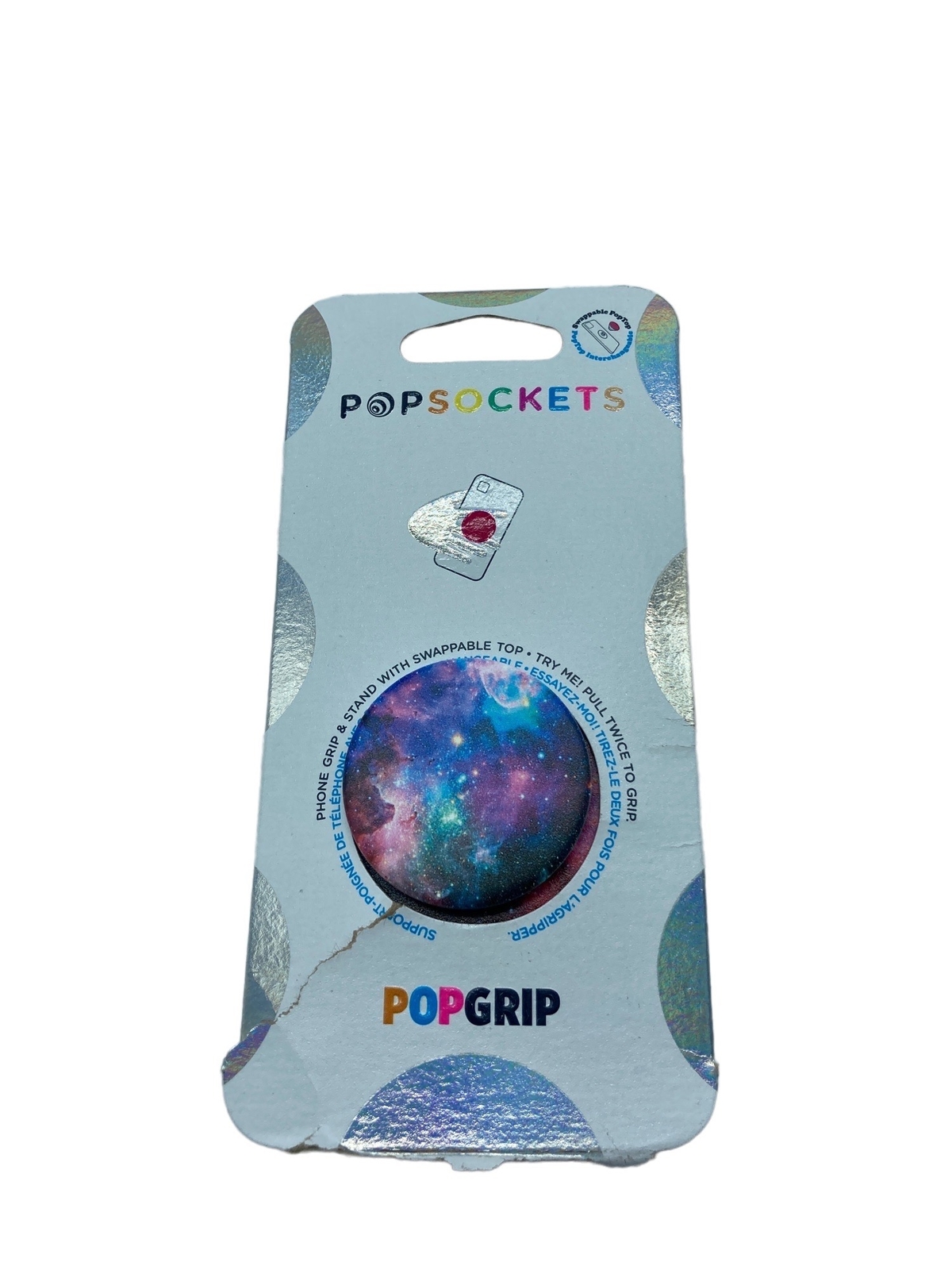 PopSockets PopSocket Blue Purple Cosmic Space POPGRIP Pop Grip Swappable Top-image