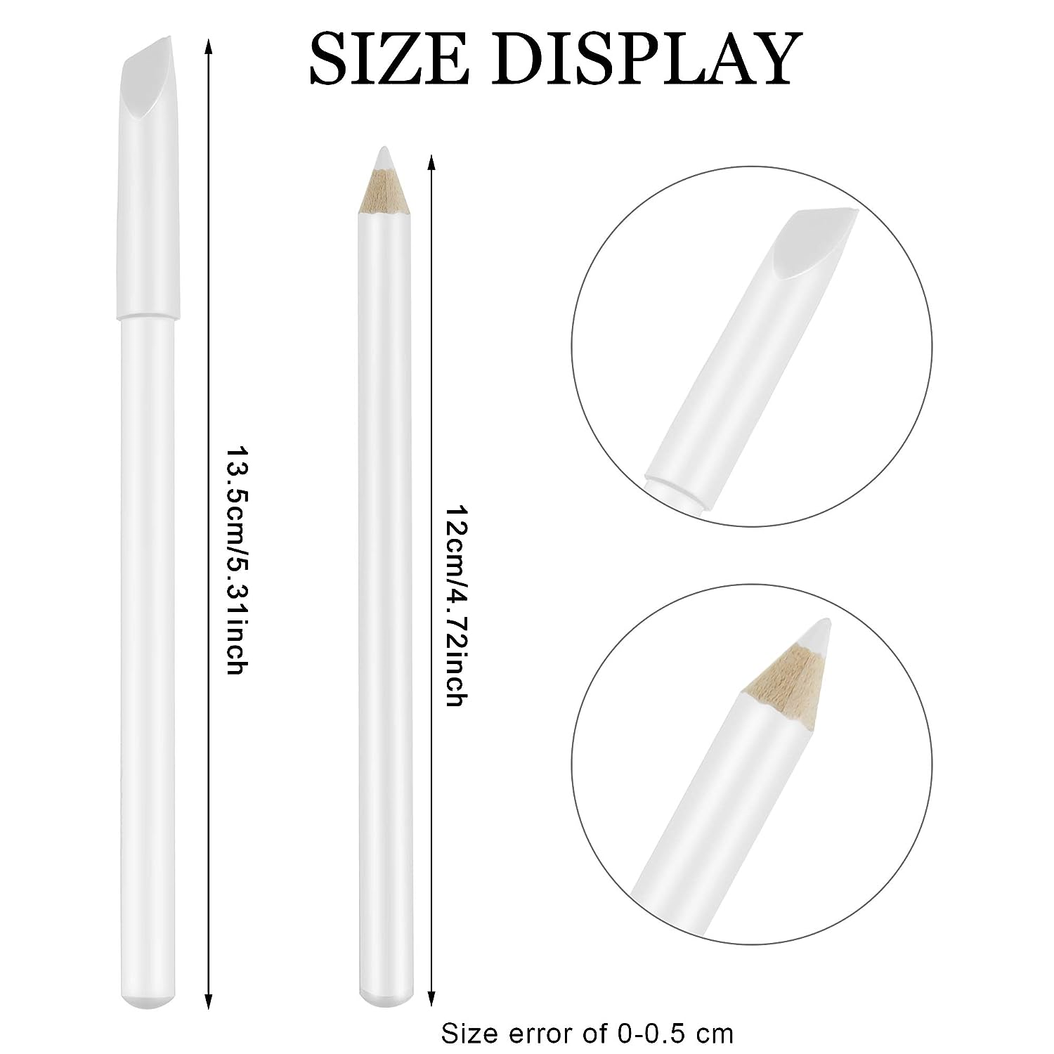 2 pieces white nail pencil nail whitener nail whitening pencil under