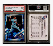 2021 Topps Chrome LUIS ARREAZ SP PSA 9 Sapphire 🥎 WBC Winners Venezuela POP 2