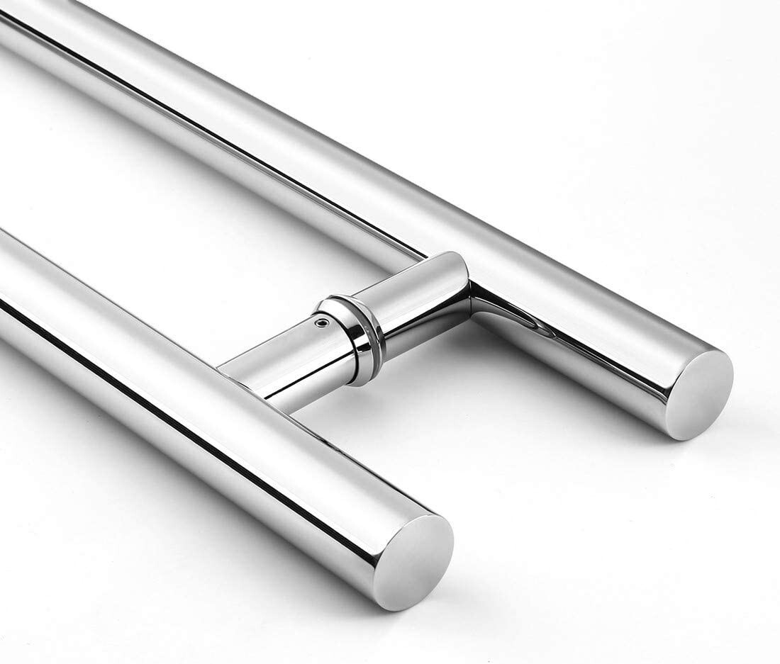 Polished Chrome Pull Handle Door Entry 48inch Long Stainless Steel
