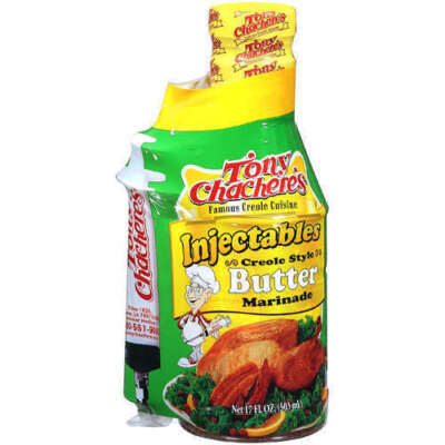 Lot Of 2 Tony Chachere's Injectables Creole Style Butter Marinade 17oz Turkey