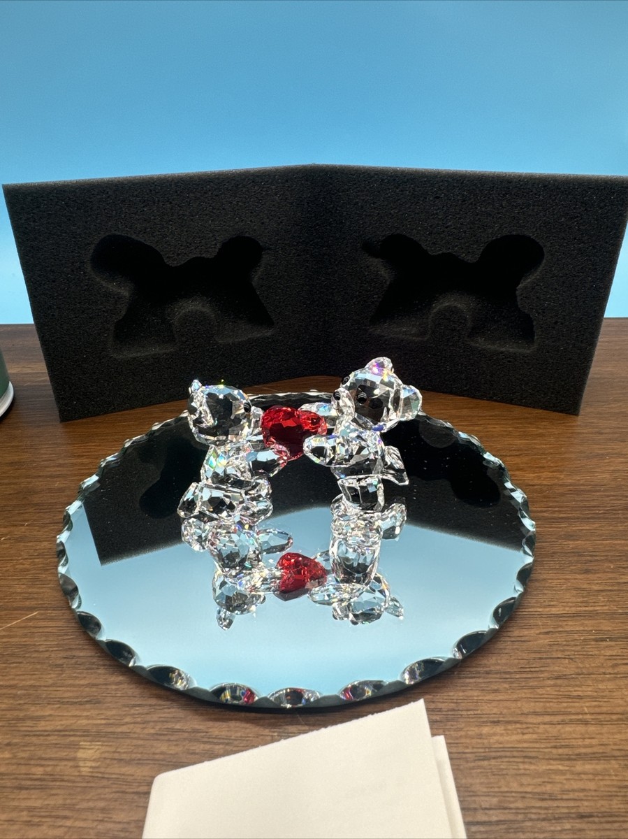 【極美品】スワロフスキー クリスベア 1143463 ハート 置物 箱付 SWAROVSKI CRYSTAL KRIS BEAR MY HEART IS YOURS #1143463 LOVE