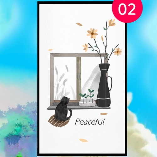 Chinese Scenery Wall Stickers Landscape paintings Spring Festival Wall Decals US - Picture 10 of 42