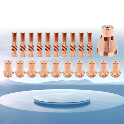 21pcs Plasma Electrode Tip Drag Shield Cap for Lincoln ProCut-55/80 Cutter TorJL