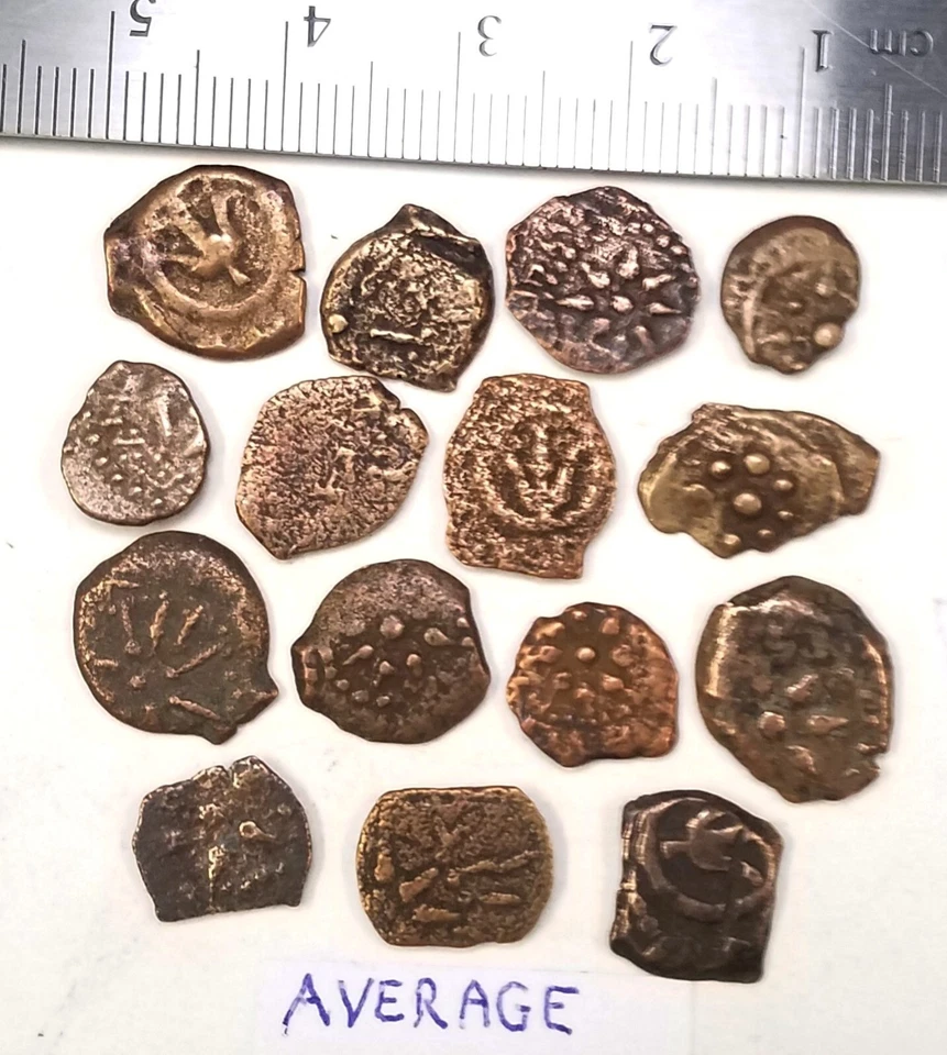 Auténtico ácaro viudo antiguo moneda de Judea de la Biblia mini álbum y certificado de autenticidad - PROMEDIO Foto 3 de 3