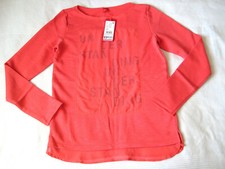 Sweat S.OLIVER SHIRT manches longues pull rouge taille XL 164 170 NEUF superpositions look