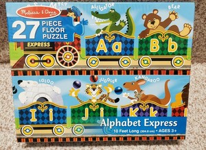 melissa and doug alphabet express floor puzzle