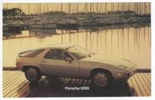 Vintage 1982 PORSCHE 928S Automobile Advertising Oversized Postcard