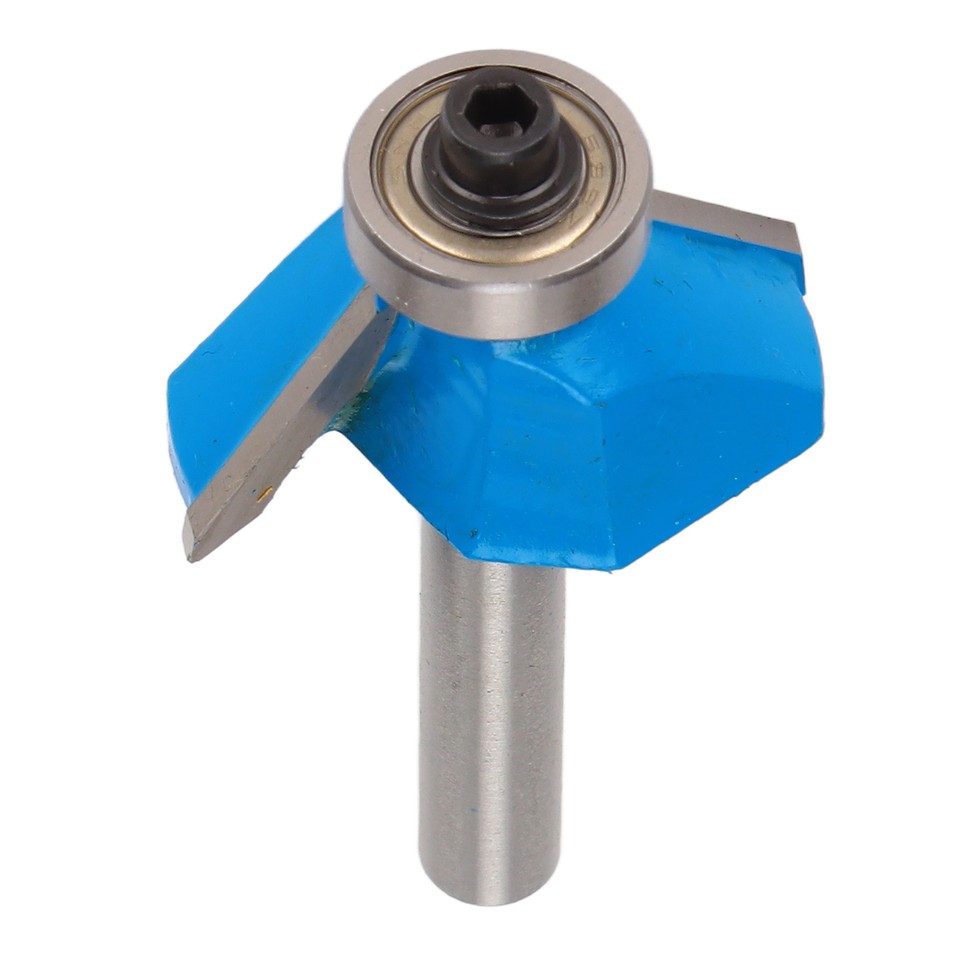 Woodworking Router Bit 45 Degree 1/4in Round Shank Chamfer Tool With