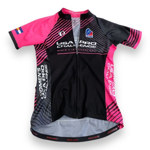 Women’s Medium - USA Pro challenge Pearl Izumi Cycling Jersey Black Pink - Foto 1 di 7